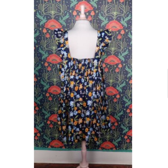 Draper James Maddie Babydoll Navy Blue Spring Bloom Mini Dress 3X - Picture 9 of 9